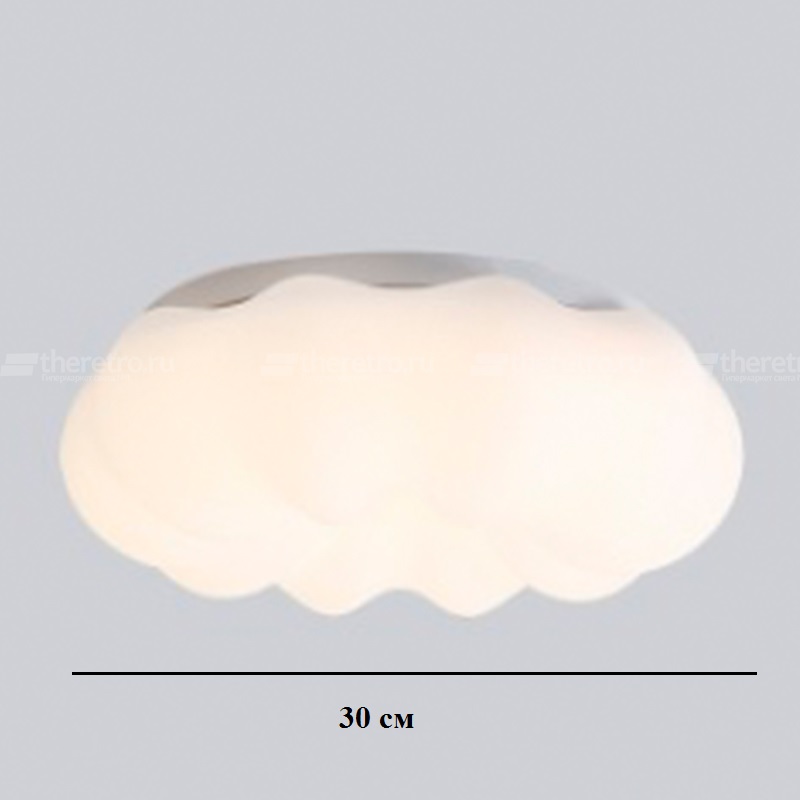 Серия светодиодных люстр c воздушным фигурным плафоном, стилизованным под белое облако ODDLY фото #num#