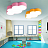 Светодиодные потолочные светильники в форме облака CLOUD РозовыйБольшой (Large) фото 10