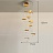 Дизайнерский подвесной светильник с плоским рельефным абажуром из металла и светодиодным источником света PALERMO 1 лампа фото 4
