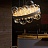 Подвесной светильник в виде диска с шарообразными прозрачными плафонами разного размера с обеих сторон  фото 5