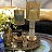 Настольная лампа Donna Table Light in Brass with Marble Base Черный фото 6
