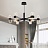 Серия светодиодных люстр на лучевом каркасе с закольцованными прозрачными плафонами с линейной гравировкой Rebecca Tri B 15 фото 12