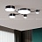 Серия потолочных светильников с плоскими цилиндрическими плафонами разного диаметра CHUTE Черно-серый фото 4