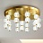 Серия потолочных светодиодных люстр с шарообразными рельефными плафонами на вертикальных стойках CARA фото 7