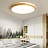 Светодиодный деревянный потолочный светильник LID 32 см  Голубой фото 8