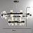 Серия светодиодных люстр на лучевом каркасе с закольцованными прозрачными плафонами с линейной гравировкой Rebecca Tri A 8 фото 8