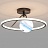 Потолочная светодиодная люстра PLANET A 40 см  Черный фото 37