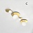 Потолочный светильник с шарообразными плафонами разного диаметра на металлической рейке ELBOW модель А фото 4
