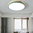 Светодиодные плоские потолочные светильники KIER WOOD 30 см  Зеленый фото 35