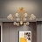 Серия потолочных люстр с шарообразными плафонами INGELA 5 плафонов Золотой фото 16