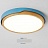 Светодиодный деревянный потолочный светильник LID 32 см  Голубой фото 13