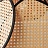 Дизайнерская люстра на лучевом каркасе с треугольными рассеивателями из бамбукового плетения RAVDNA 60 см  фото 9
