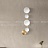 Настенный светильник с шарообразными плафонами разного диаметра на вертикальном стержне DESTINY WALL фото 3