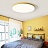 Плоский потолочный светодиодный светильник DISC HALF 48 см  Желтый фото 8
