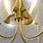 Люстра c вертикальными линзообразными плафонами REFLEX B Прозрачный Золотой фото 7