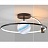 Потолочная светодиодная люстра PLANET A 40 см  Черный фото 16