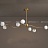 Серия дизайнерских люстр со стеклянными шарообразными плафонами на изогнутых рейках MELLA A фото 15