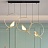 Подвесной светильник с кольцевым каркасом и источником света в форме птицы NOMI 3 плафона плафона фото 5