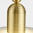 Подвесной светильник из мрамора и металла Золотой фото 10