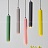Цветные подвесные светильники в скандинавском стиле KIM Розовый фото 5