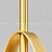 Подвесной светильник из рельефного стекла на золотом кольце MIRACLE B фото 12