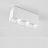 Потолочный светодиодный светильник в стиле минимализма 2 плафон Белый 3000K фото 18