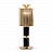 Настольная лампа Donna Table Light in Brass with Marble Base Черный фото 2
