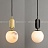 Серия подвесных светильников с плафонами различных геометрических форм из натурального белого мрамора B золотой фото 18