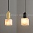 Серия подвесных светильников с плафонами различных геометрических форм из натурального белого мрамора B золотой фото 19
