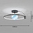 Потолочная светодиодная люстра PLANET A 40 см  Черный фото 6