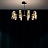 Серия современных люстр с плафонами из стекла SENSE 10 плафонов  Золотой фото 6
