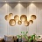 Дизайнерское бра Space Copper Luxury Wall Lamp 4 плафона  фото 7
