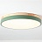 Светодиодные плоские потолочные светильники KIER WOOD 60 см  Зеленый фото 17