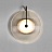 Дизайнерский настенный светильник в виде диска из рифленого стекла EMMEN фото 4