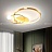 Потолочный светильник в виде композиции из светодиодных колец MEDEA 42 см   фото 9