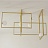 Люстра Mondrian Glass Venicem Ceiling Lamp Золотой фото 4