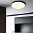 Черно-белый светодиодный потолочный светильник DISC BW 30 см  Черный фото 12