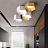 Шестигранный светодиодный потолочный светильник HEXAGON A Черный фото 12
