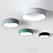 Плоская светодиодная лампа на потолок TRAY 45 см  Зеленый фото 3