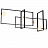 Люстра Mondrian Glass Venicem Ceiling Lamp Золотой фото 6