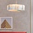 Серия люстр с плафоном из стеклянных перламутровых пластин и декором из глазурованной эмали AKIRA CRISTEL CH 80 см   Овальная фото 9