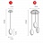 Дизайнерский подвесной светильник DIAS 5 плафонов Латунь фото 3