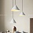 Серия подвесных светильников с коническим плафоном, стилизованным под бетон и белый мрамор IDEA фото 10