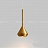 Серия подвесных светильников с трубчатым корпусом и коническим рассеивателем GIAN A золотой фото 11