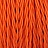 Оранжевый зиг-заг текстильный провод фото 2