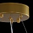 Светодиодная люстра с декором из граненых стеклянных бусин на кольцевом каркасе THERA 70 см   Золотой фото 20