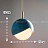 Подвесной светильник в виде стилизованного цветочного бутона с матовым стеклянным плафоном в корпусе из художественно окрашенного металла FLORIS фото 2