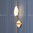 Настенный светильник со светодиодным источником света в виде стеклянной капли с фактурой водных пузырьков FAME B WALL фото 8