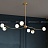 Серия дизайнерских люстр со стеклянными шарообразными плафонами на изогнутых рейках MELLA B фото 8