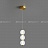 Серия подвесных светодиодных светильников в виде композиции из рельефных шаров NORILL фото 14